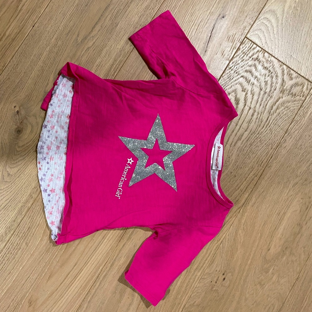 American Girl star bright tee EUC sz6